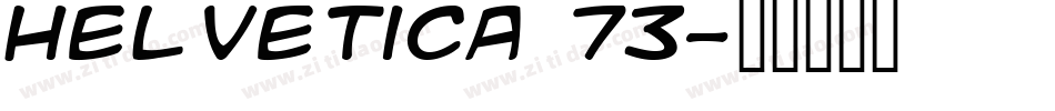 Helvetica 73字体转换